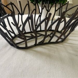 Artisan Wrought Iron Decorative Bowl